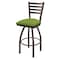 Holland Bar Stool Co 36" Swivel Bar Stool, Bronze Finish, Canter Kiwi Green Seat 41036BZ009 - alternate 1